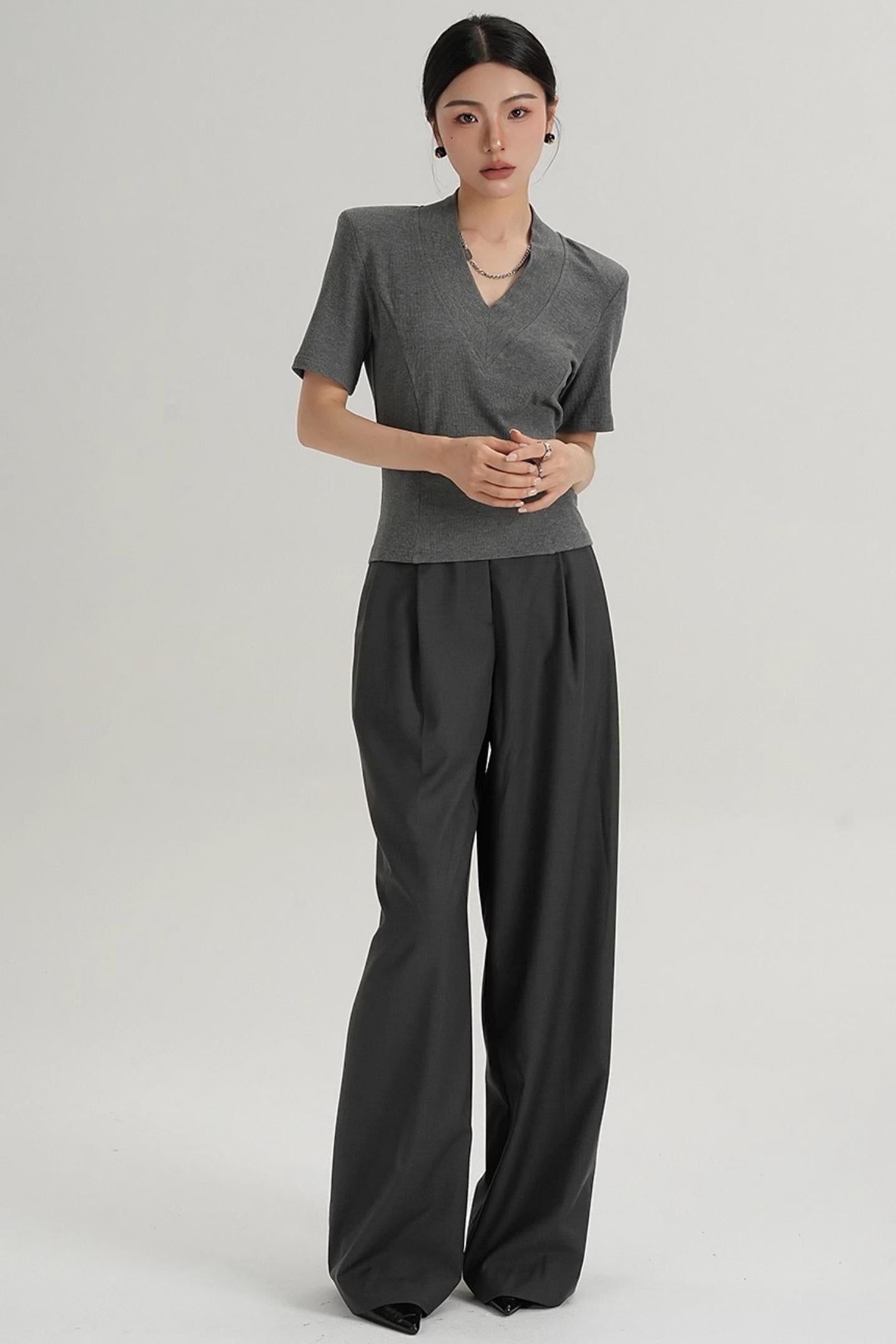Straight-Leg Trousers
