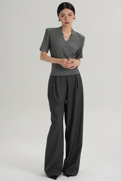 Straight-Leg Trousers