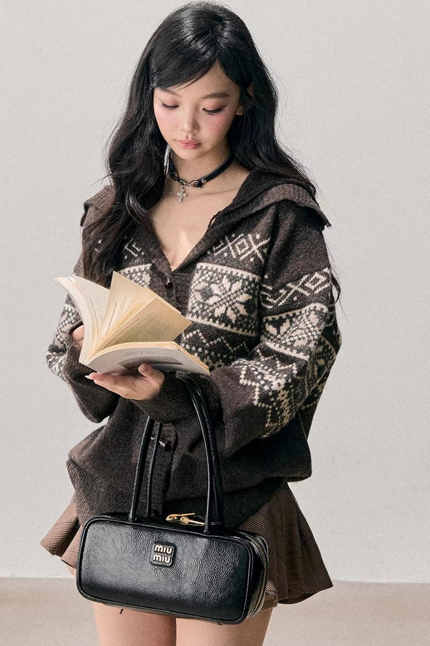 Fair Isle Duffle Cardigan