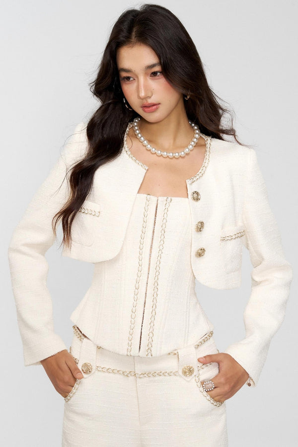 Milk Goose Three-Piece Jacket Set-Up