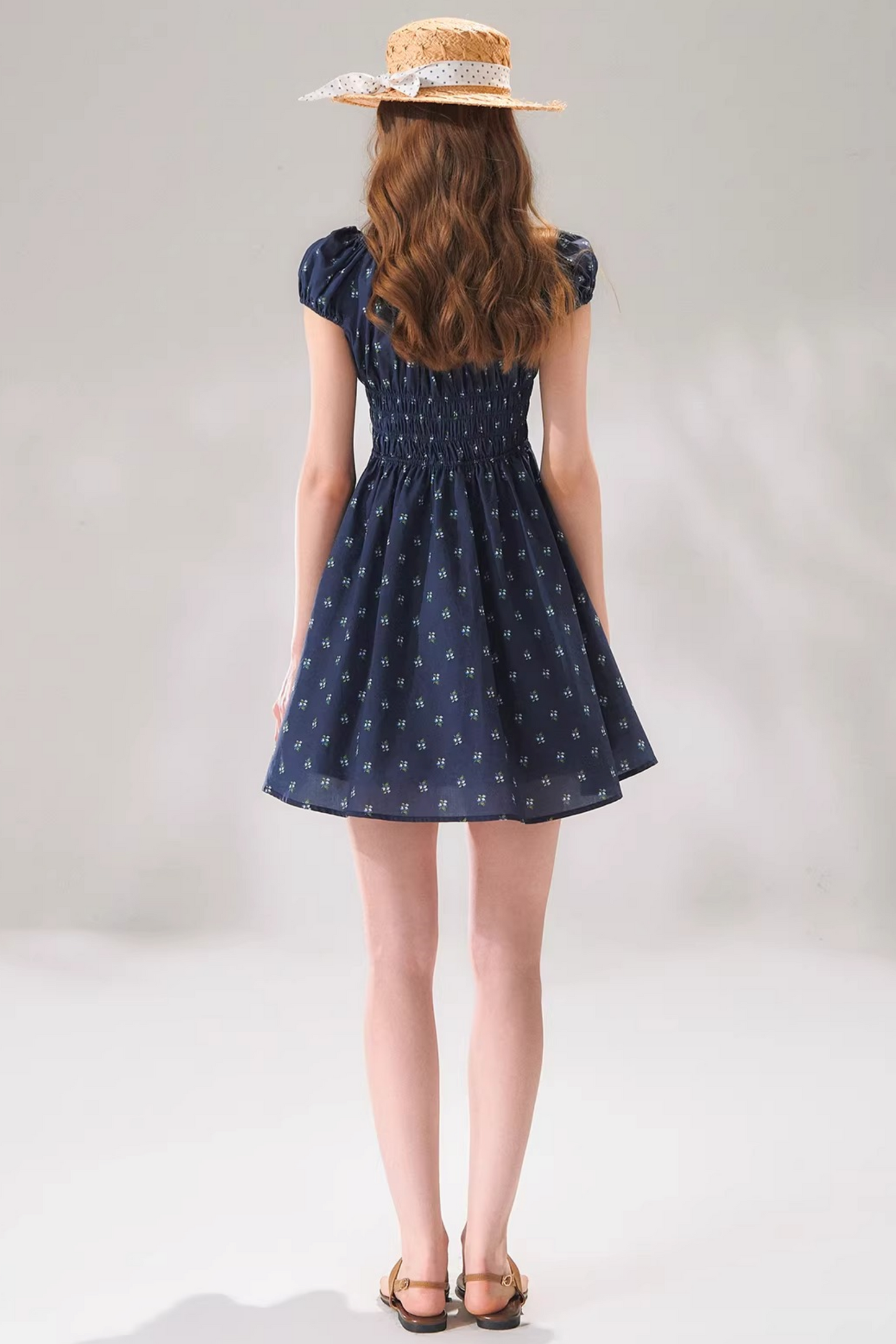 Floral Bow Long Dress