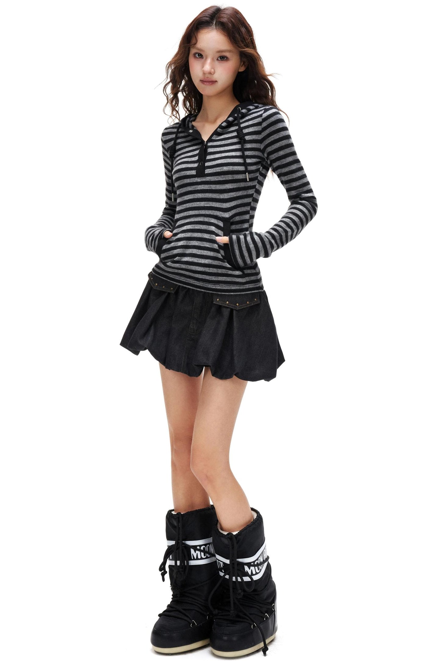 Floral Bud A-Line Skirt