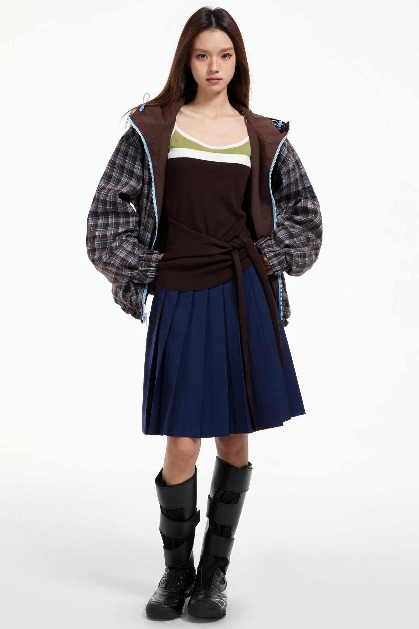 Lux Stripe Hooded Jacket Set-Up