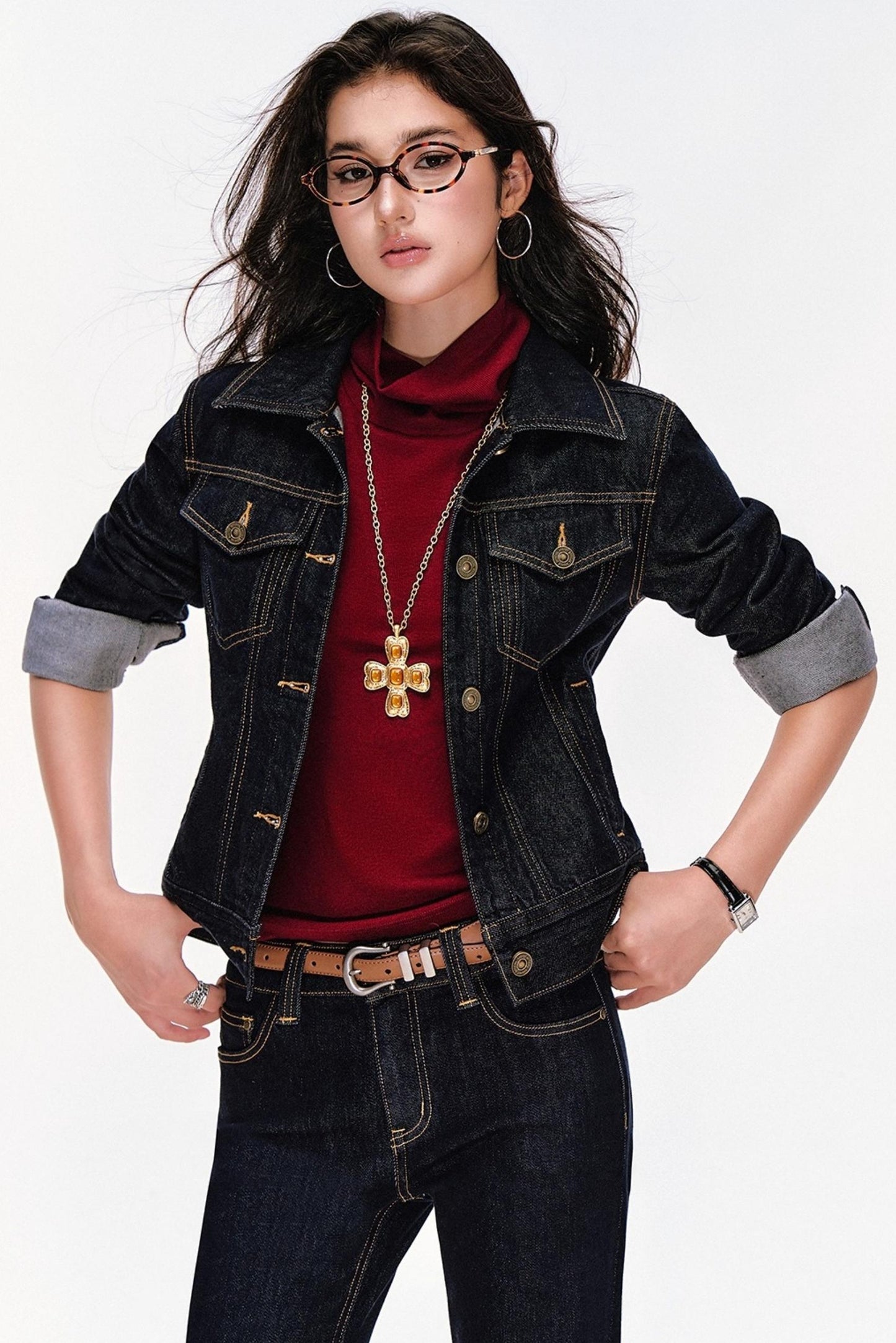 Turtleneck Knitted Sleeveless Top