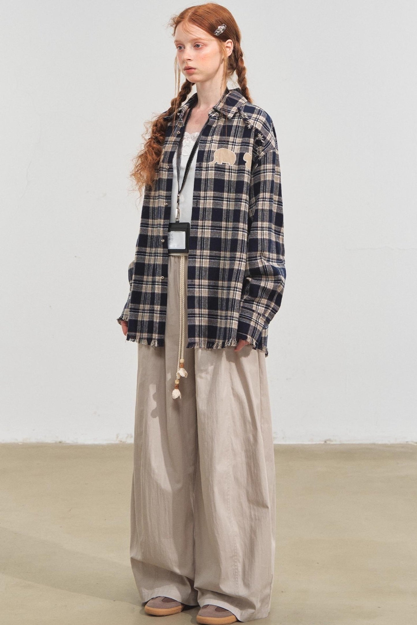 Fun Fringe Plaid Shirt