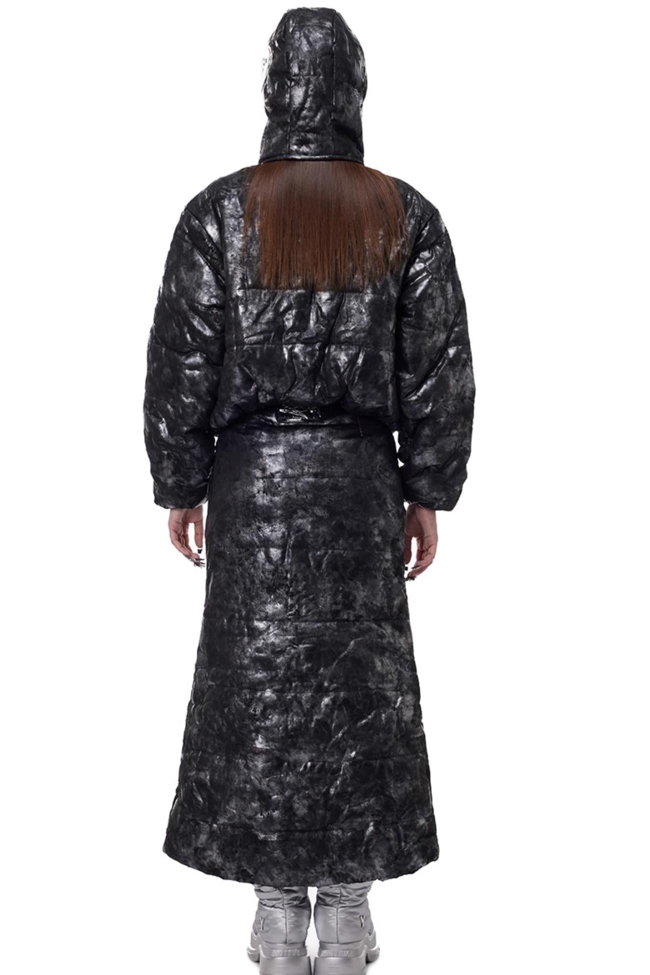 Space Black Electric Moon Hooded Hat