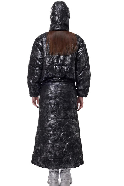 Space Black Electric Moon Hooded Hat