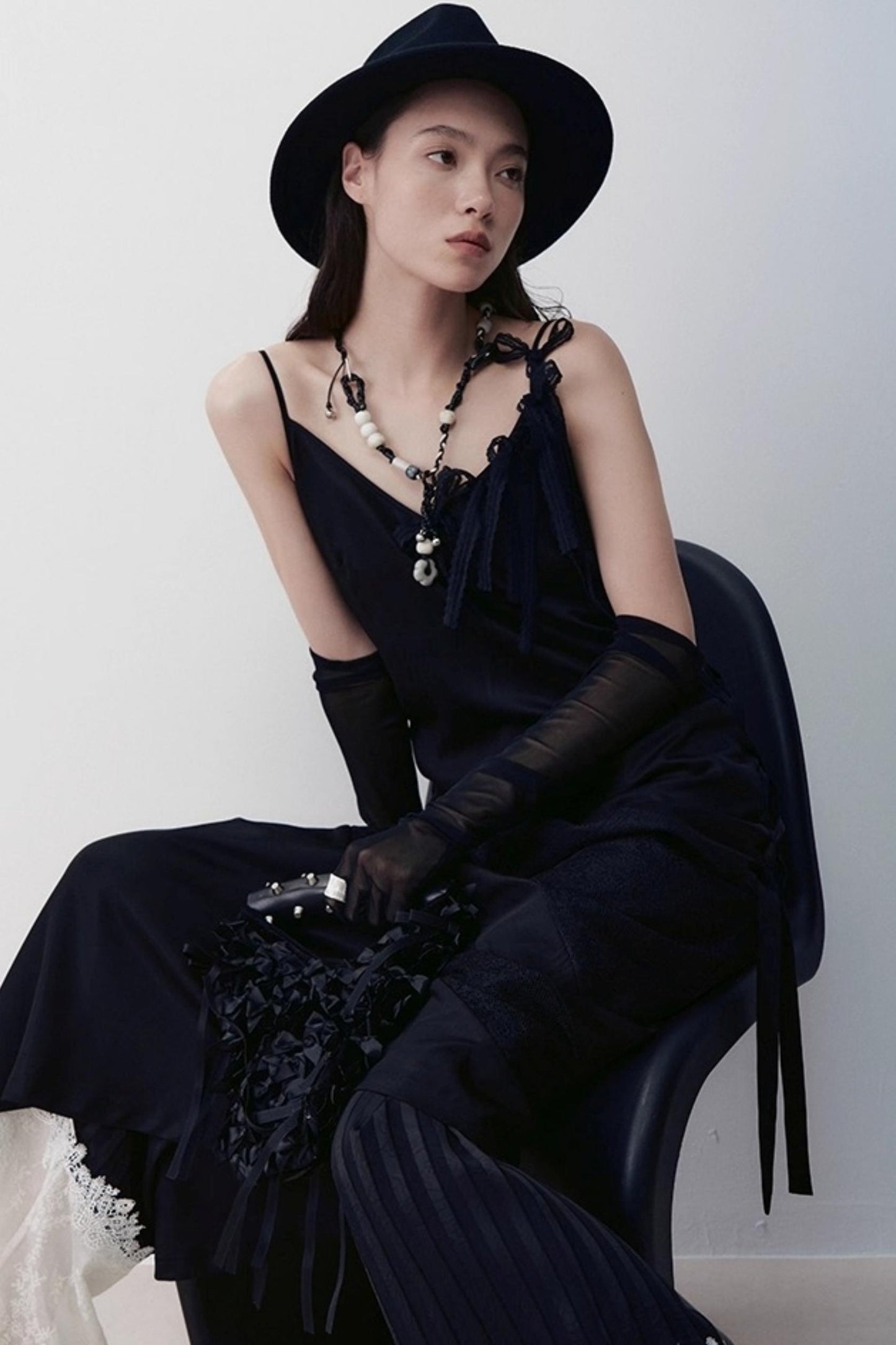 Heart Knitting Glass Necklace