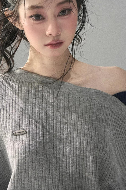 The Ashes Schulterfreies Strick-Oberteil