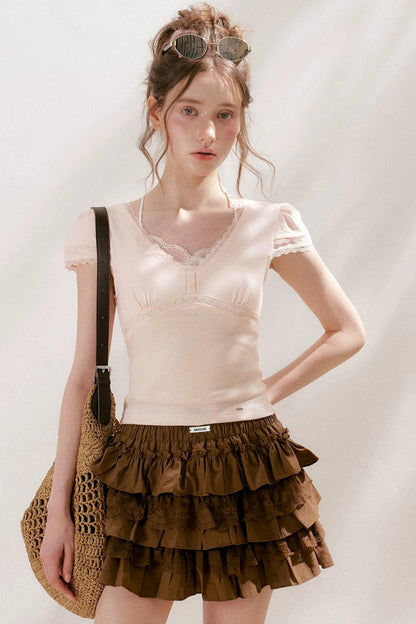 Softfit French Lace Top
