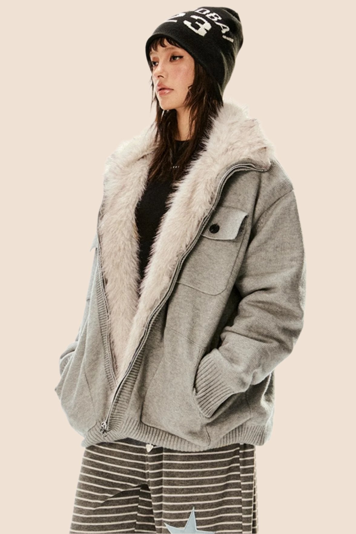 Versatile Furry Winter Jacket