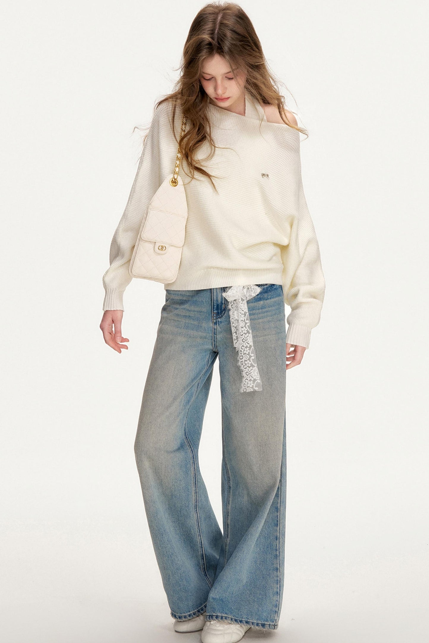 Waffle Texture Halter Top Set