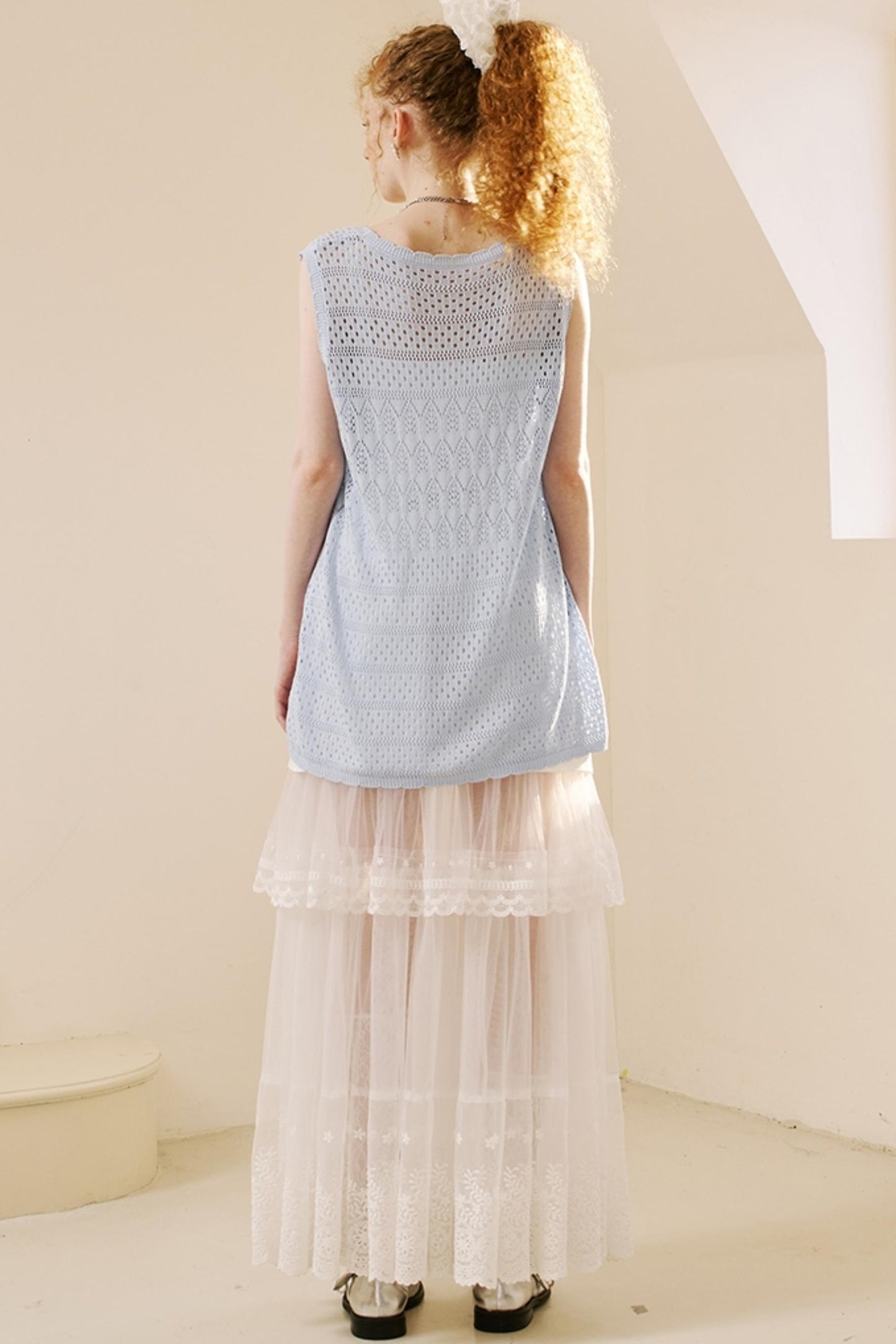 Chic Crochet Knit Top