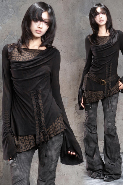 Vintage Patchwork Knitted Top