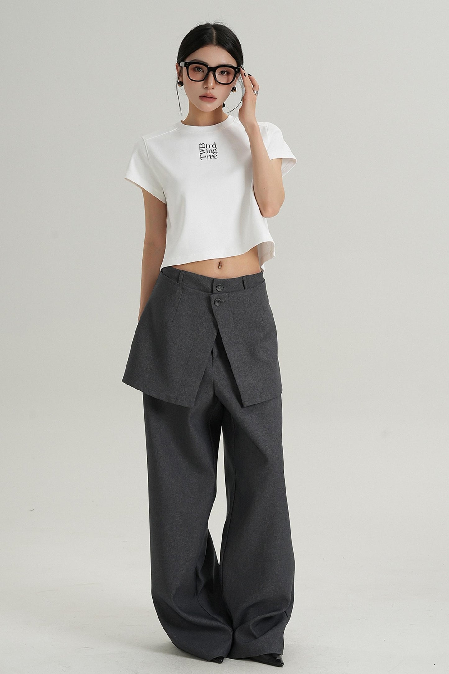 Chic High-Waist Crop Tee