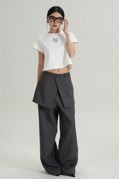 Chic High-Waist Crop Tee