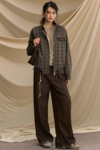 Autumn Souvenir Wide-Leg Pants
