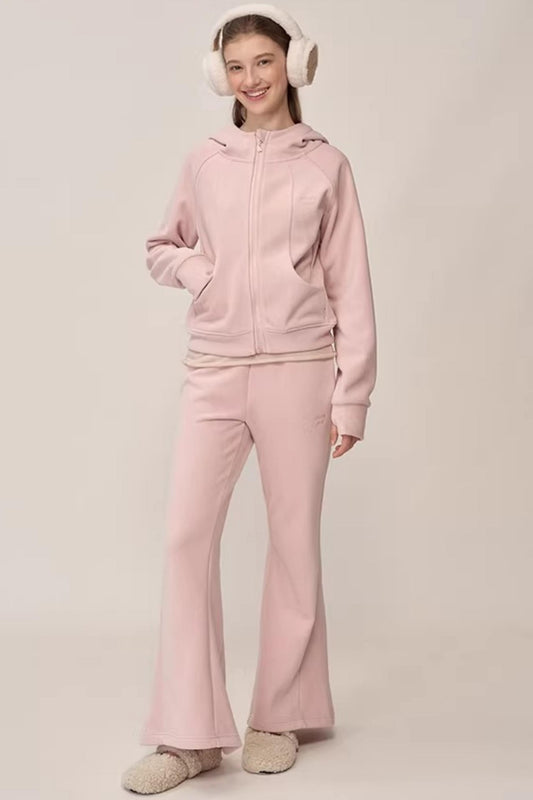 Double-Sided Fleece Hooded Jacket Set-Up