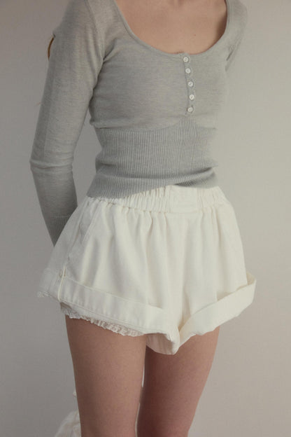 Chill White High-Waist Pants