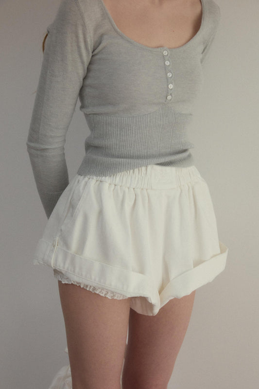 Chill White High-Waist Pants