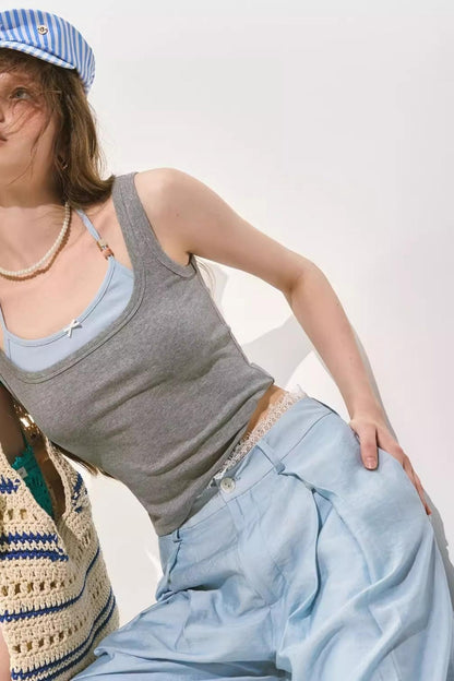 Pleated Organza Pants