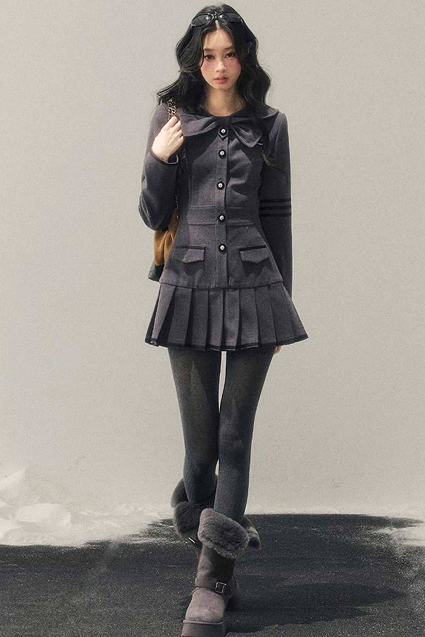 Delicia Pleated Winter Dress