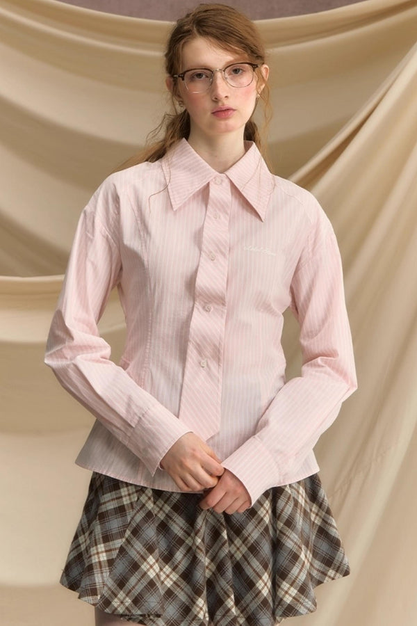 Slim Vertical Striped Shirt