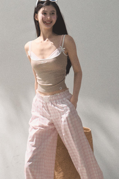 Stretch Chambray Camisole Set