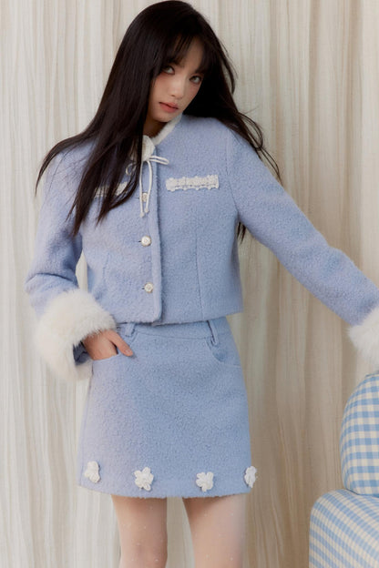 Blumengeschmückter eleganter Anzug-Set 