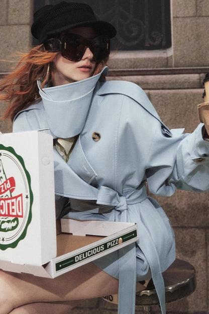 Classic Stand-Up Collar Trench Coat