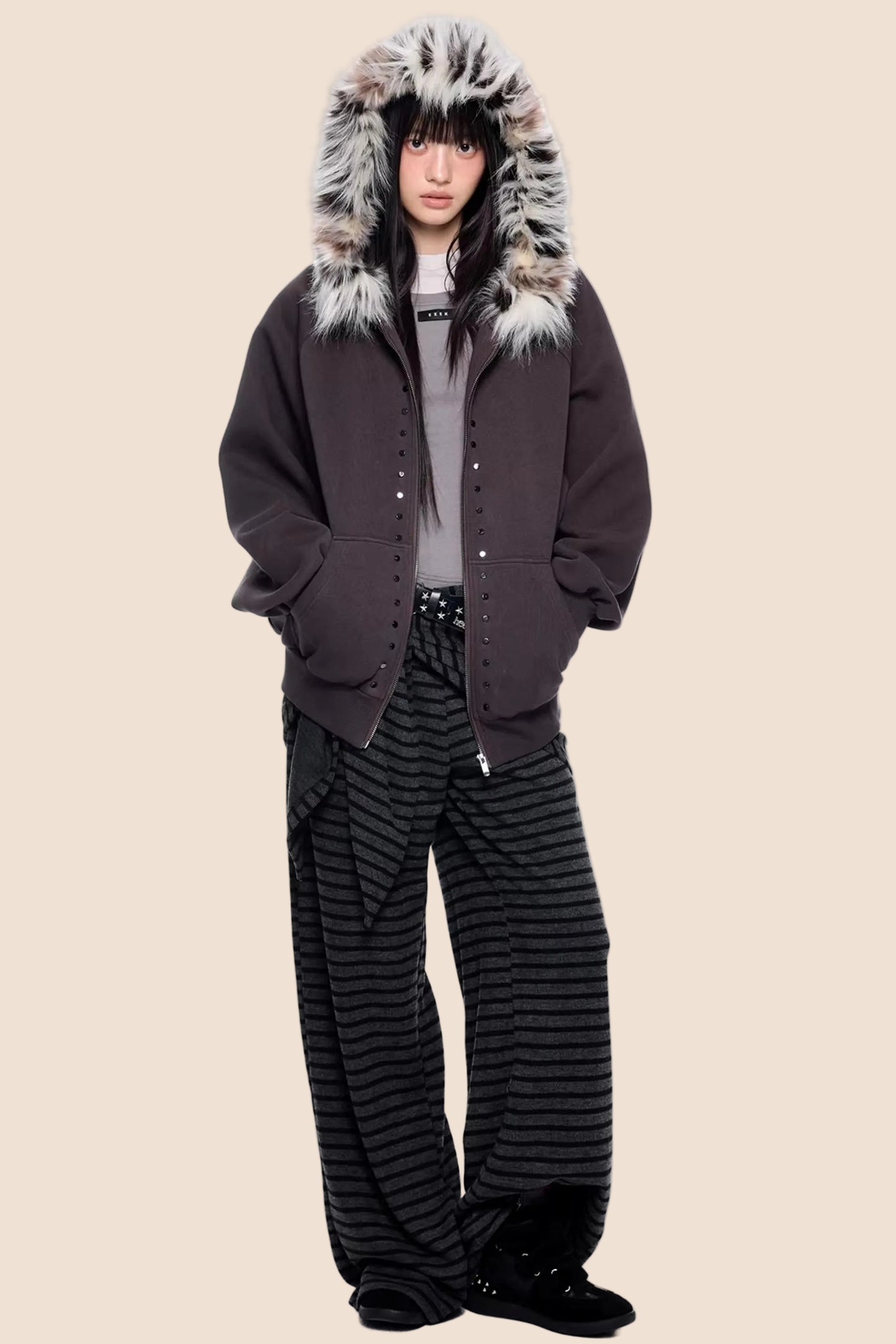 Rivet Retro Wide-Leg Pants Set-Up