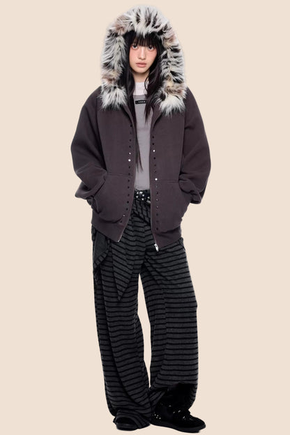 Rivet Retro Wide-Leg Pants Set-Up