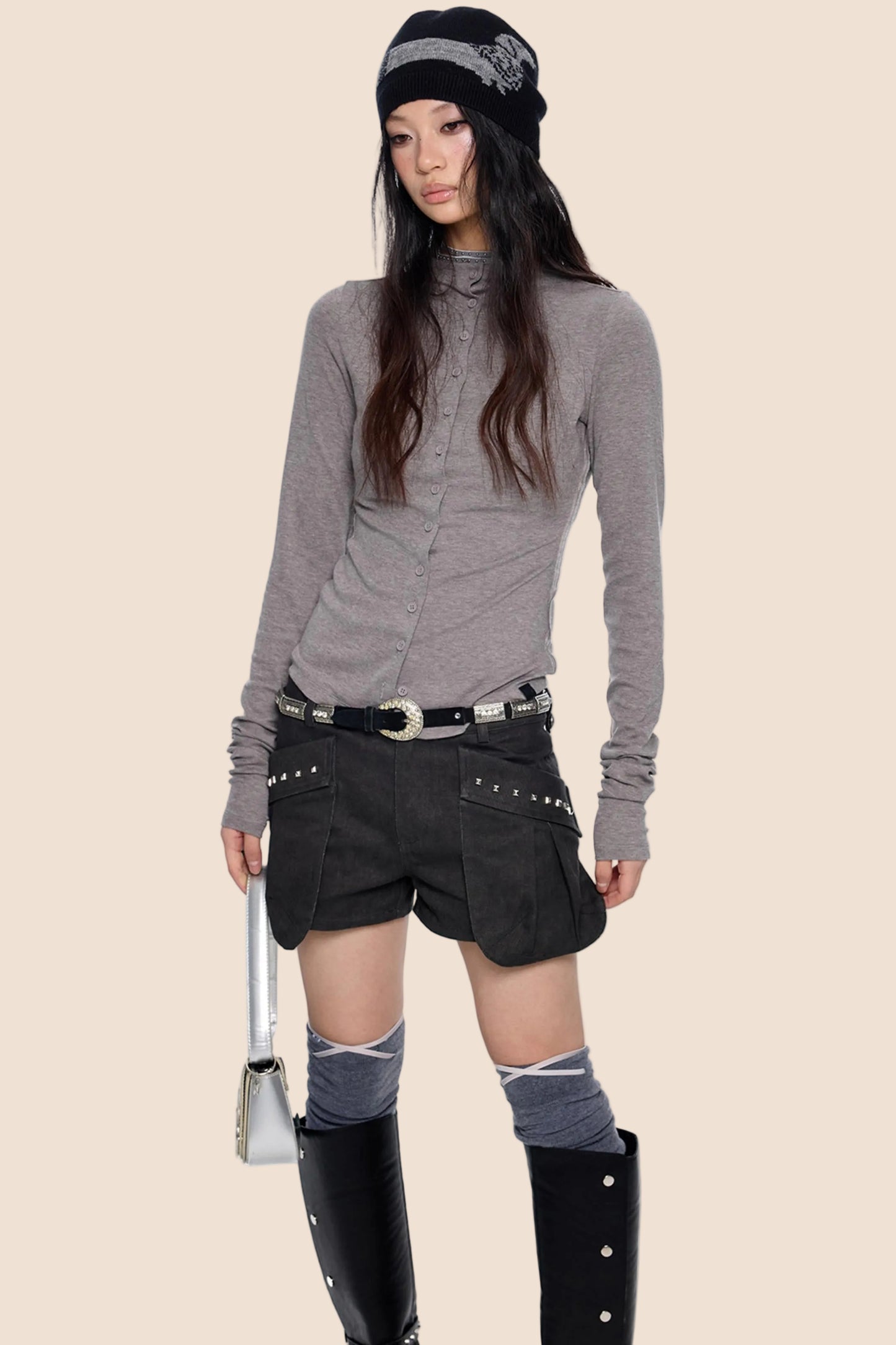 Lightweight Pleated Cardigan