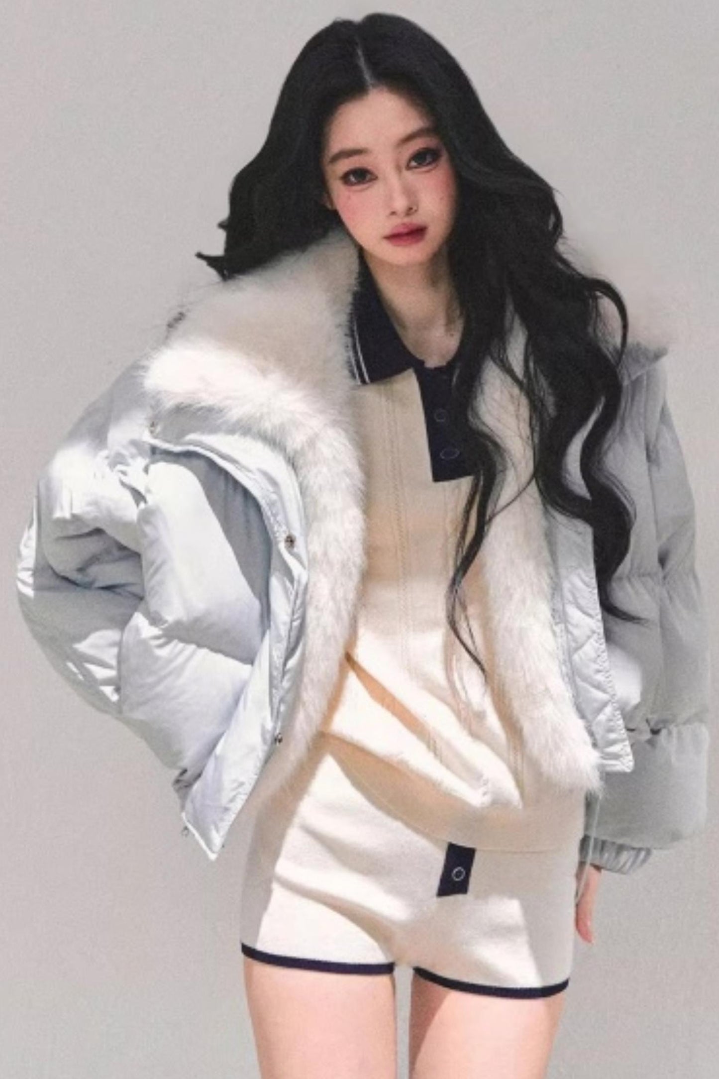 Morning Mist Knitted Suit Set-Up