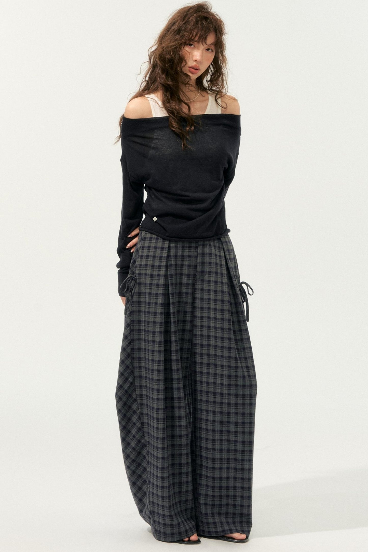 Loose Drape Straight Pants