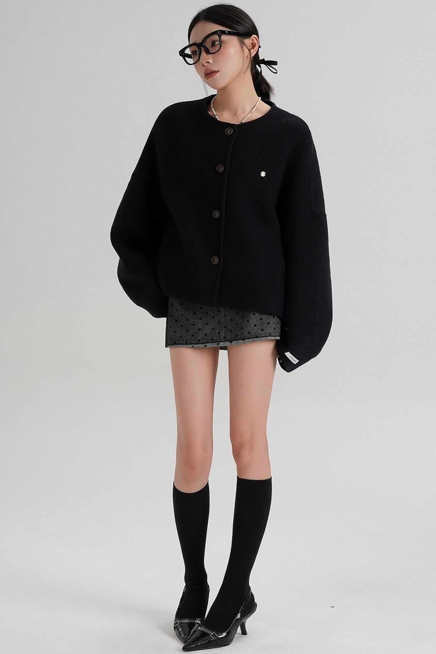 High Waist Wool Jacket