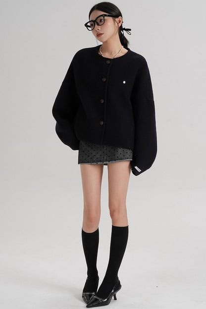 High Waist Wool Jacket