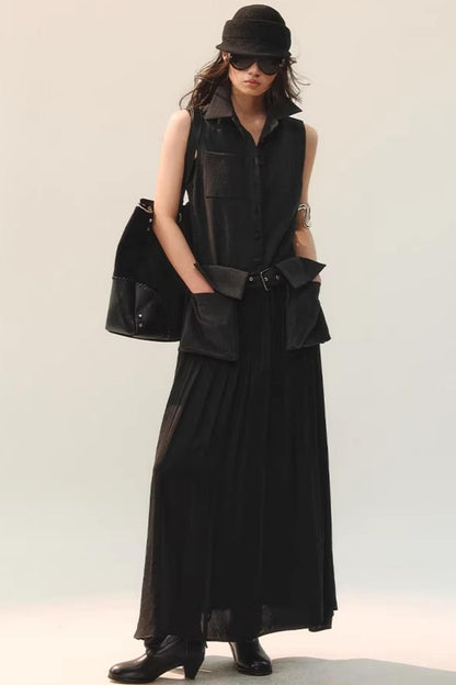 Ink Tone Rhythm Dress