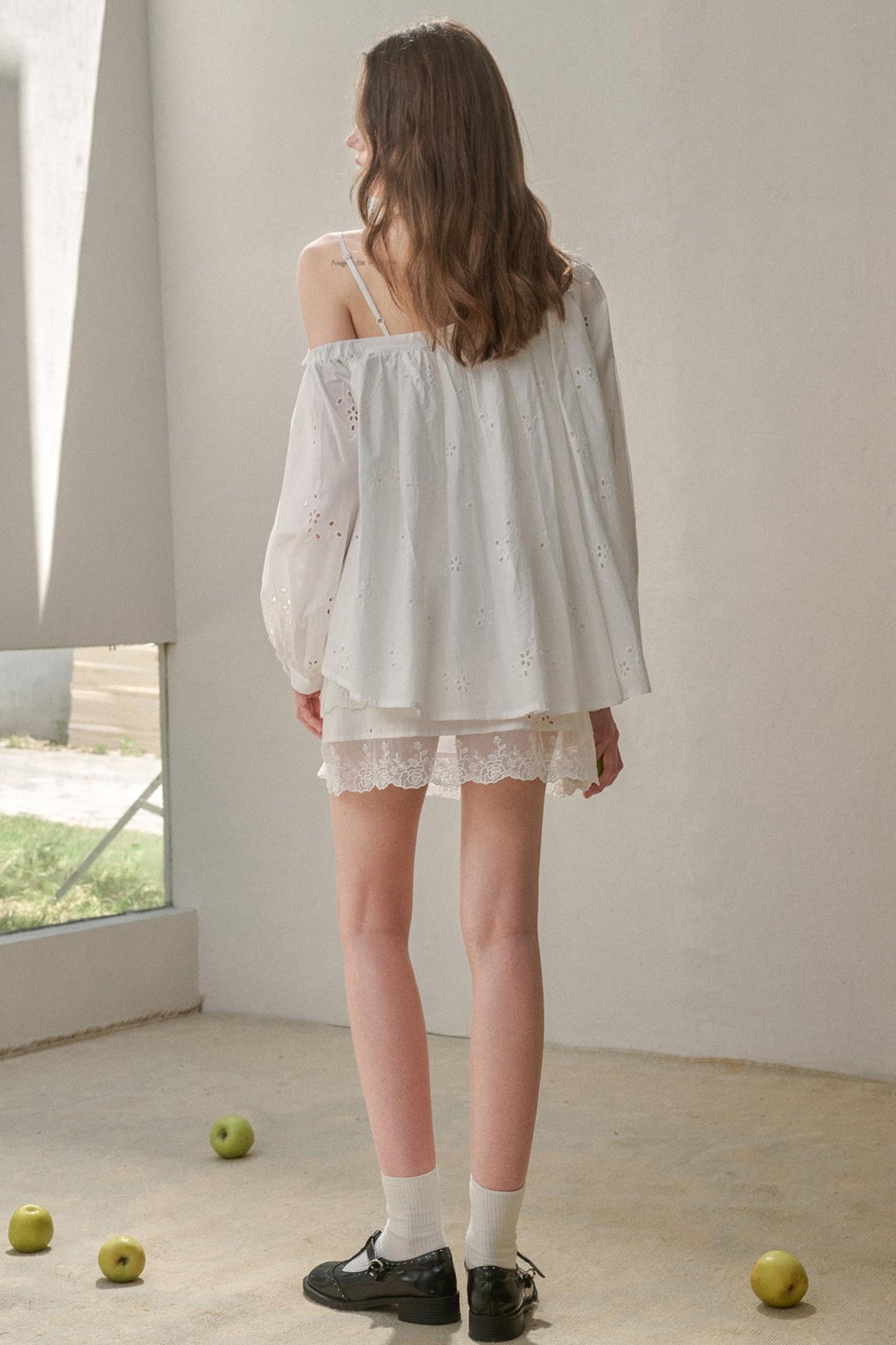 Embroidered Flower Elegant Skirt Set-Up