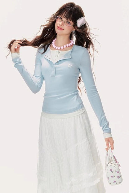 Knitted Long Sleeve T-Shirt