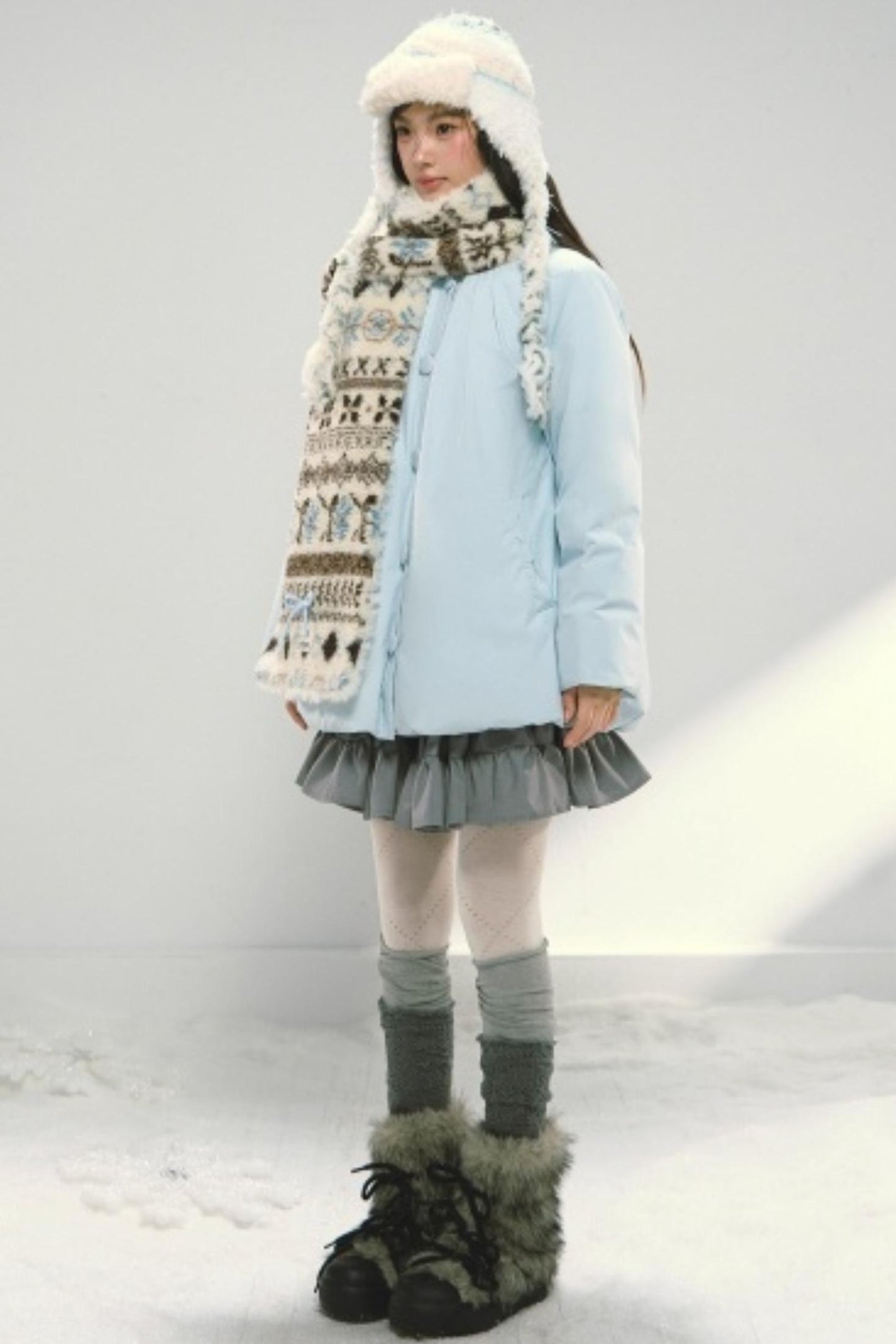 Fair Isle Plush Scarf