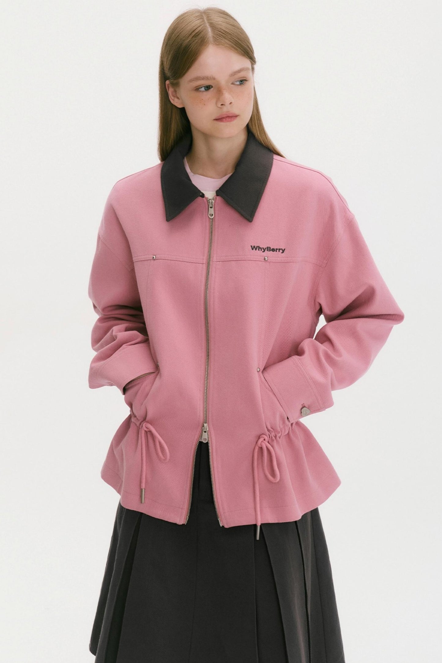 Wild Strawberry Drawstring Jacket