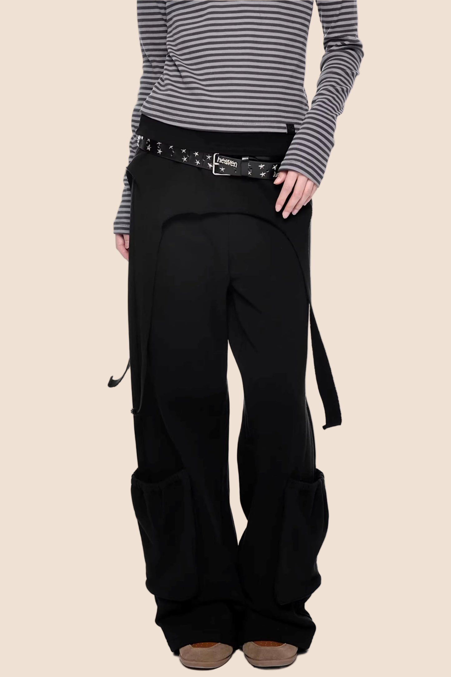 Vintage Drapey Wide-Leg Pants