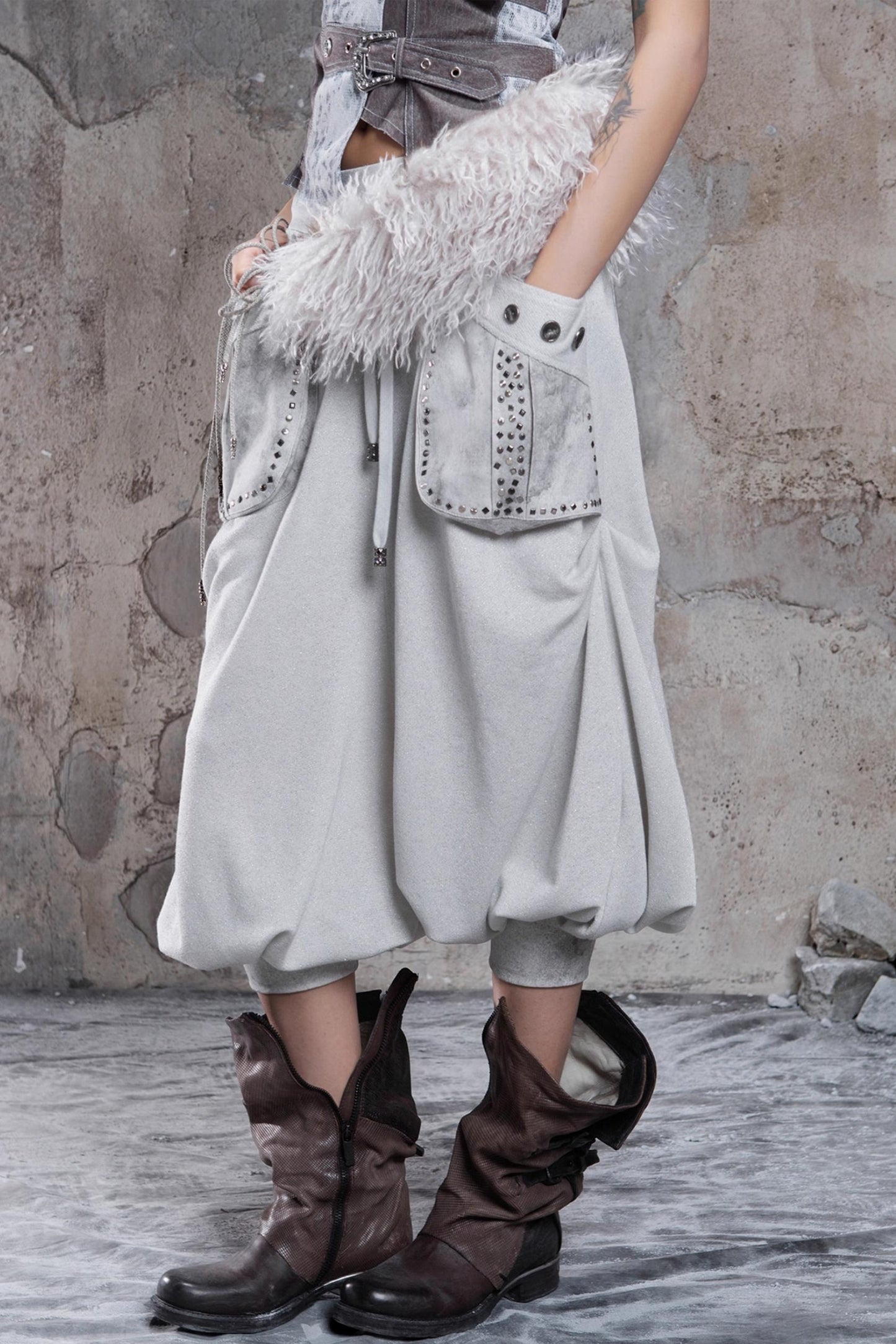 Retro Punk Fur Collar Scarf