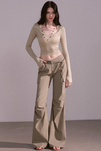 Autumn Wide Cargo Pants