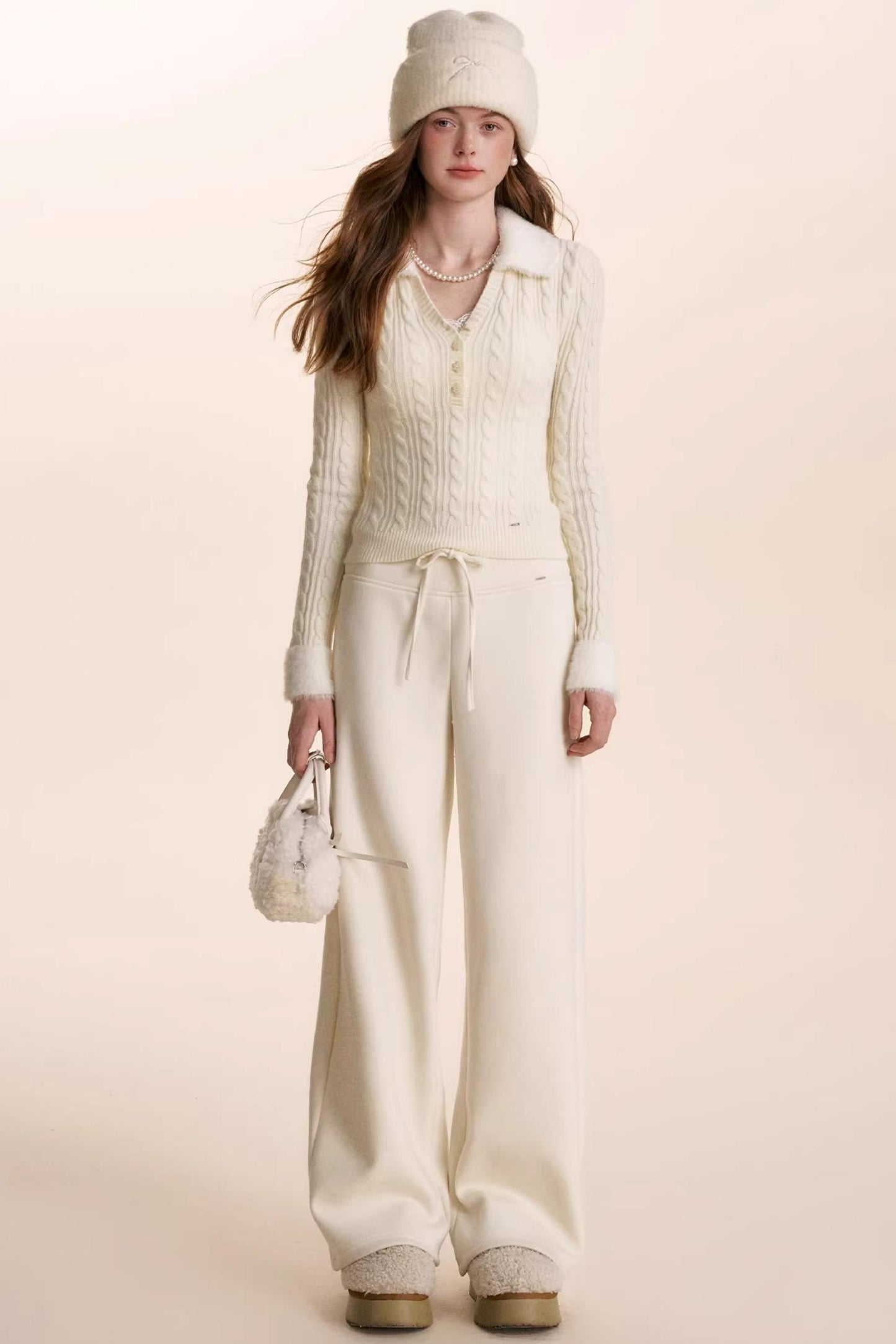 Cloud Soft Velvet Lapel Sweater