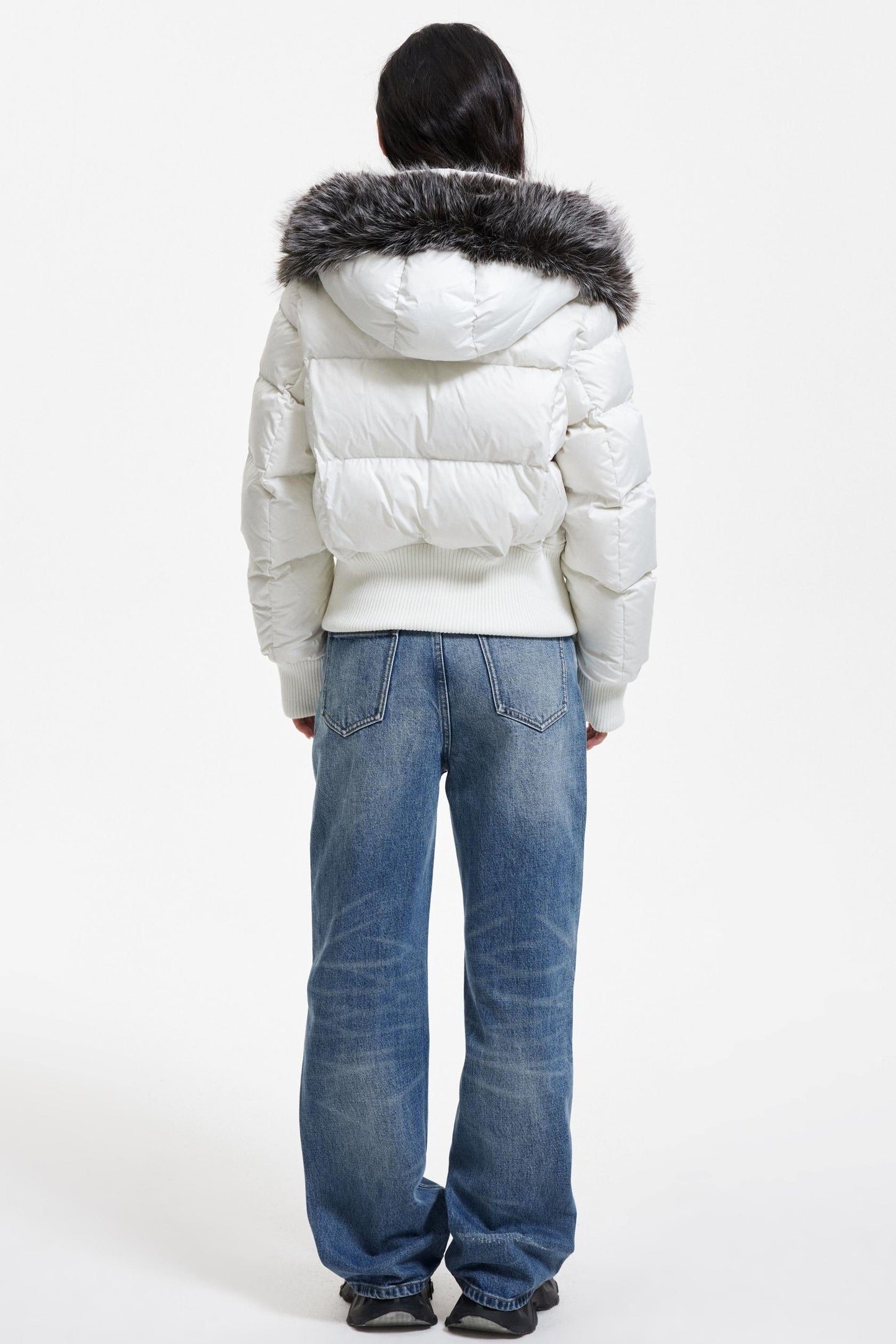 Washed Blue Ripped Denim Pants