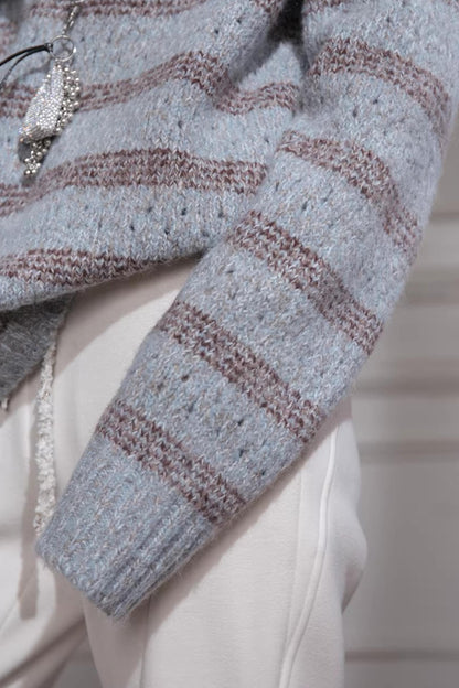 Off-Shoulder Wool Knit Vest Set