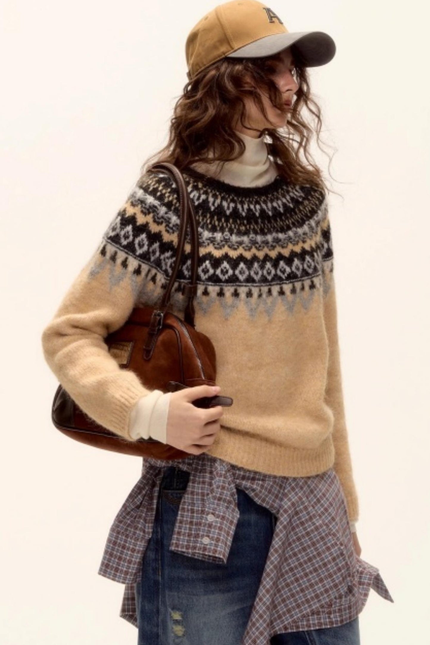 Wool Blend Fair Isle Sweater