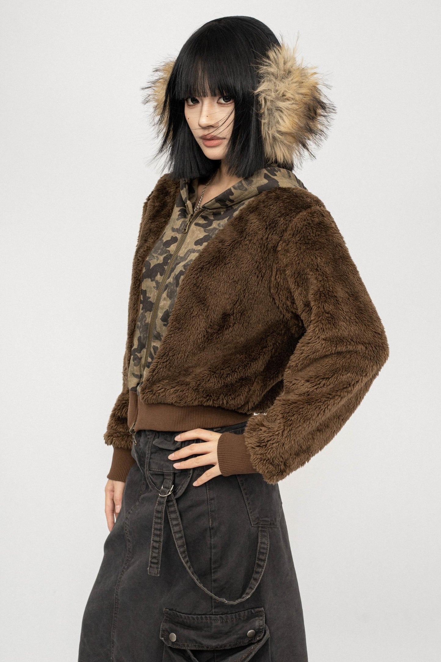 Vintage Camo Fleece Jacket